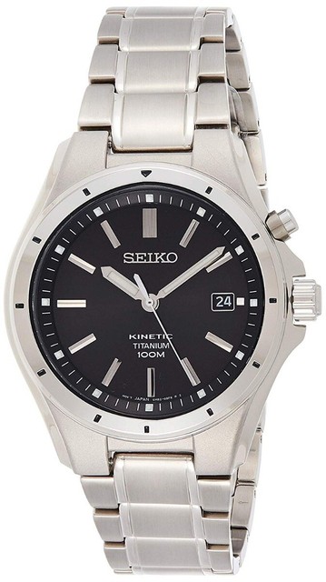 Seiko Kinetic Men's Black Watch - SKA763P1 for sale online | eBay
