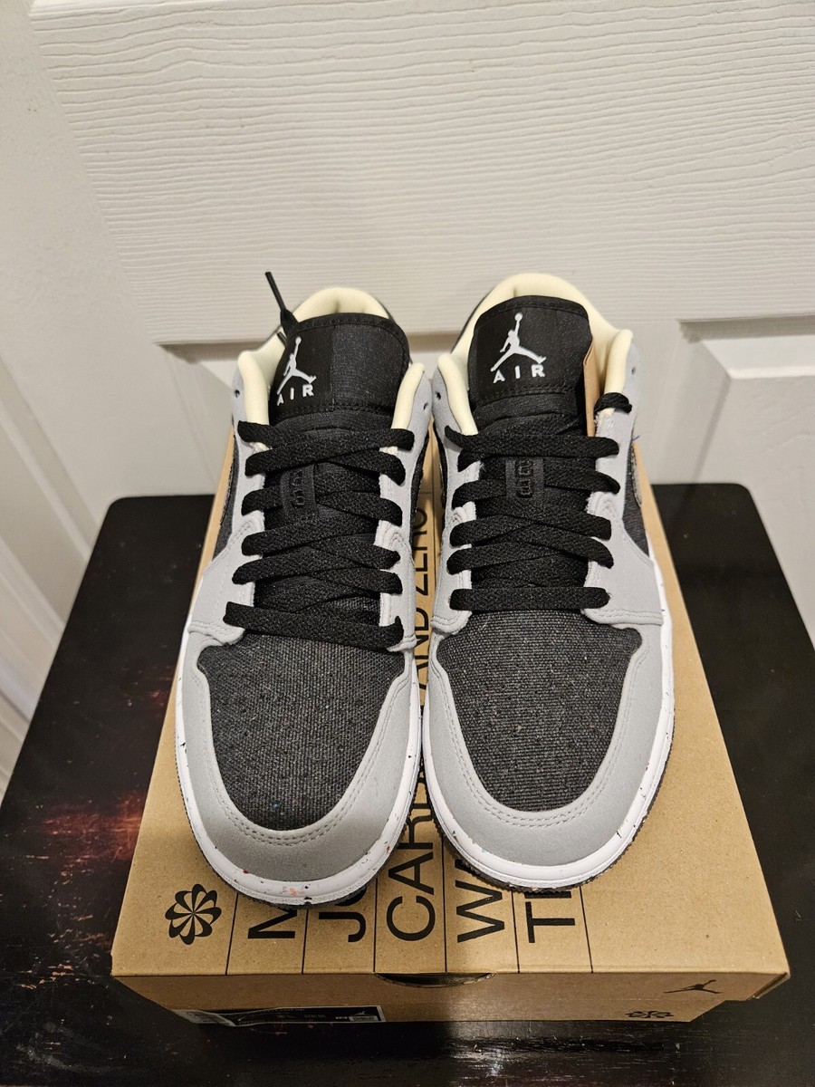 Air Jordan 1 Low SE Crater Black Grey Style DM4657-001 Size  display picture 1