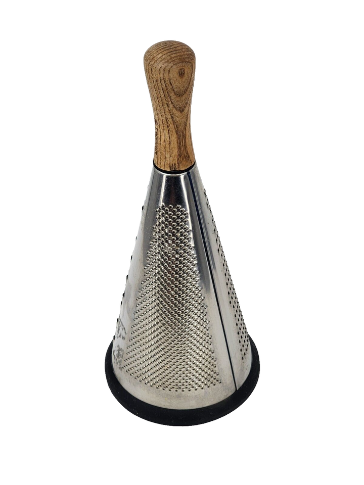 Legnoart Food Cheese Grater Conical Cone Shaped Wood Handle Made in