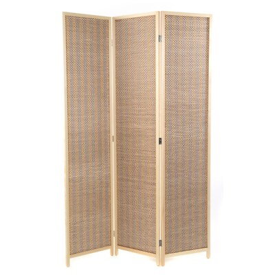 PARAVENT ''BASTIA II'' | 170x120 cm, Bambus | Raumteiler, Trennwand, Faltwand     