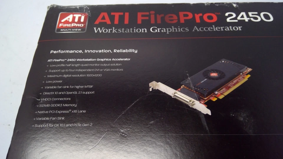 ATI FIREPRO 2450 Dual RV620GL 512MB PCIe RH WORKSTATION GRAPHICS ACCELERATOR - Image 2 of 2