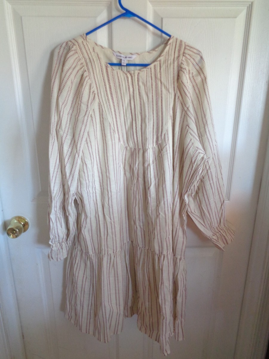 knee length dresses for ladies Elizabeth & James Size XS Black Viscose & Silk Long Flare Sleeve V Nec   Labels Resale Boutique