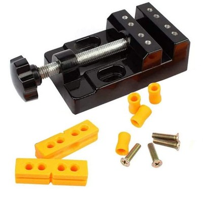 Mini Bench Clamp Flat Table Vice Adjustable Drill Press Vice for DIY Jewelry ...