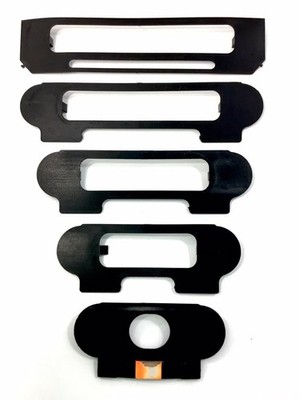 99-04 JEEP GRAND CHEROKEE SELEC-TRAC QUADRA-DRIVE Shifter Bezel Trim Slides Set