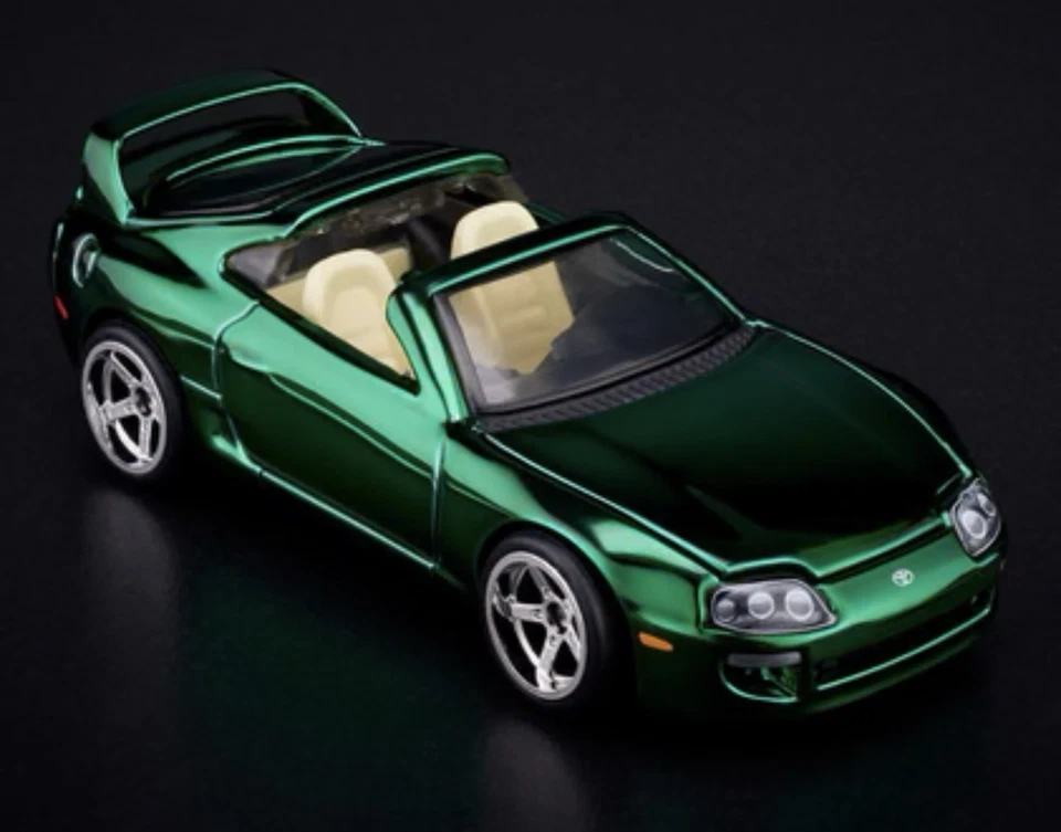 ПРЕДВАРИТЕЛЬНАЯ ПРОДАЖА Hotwheels Mattel RLC эксклюзивный выпуск 1997 Toyota Supra хром зеленый ПРЕДВАРИТЕЛЬНАЯ ПРОДАЖА - Изображение 3 из 4