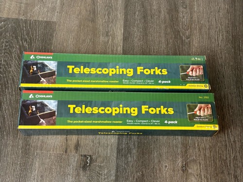 2- Coghlan's Telescoping Fork Extending Marshmallow Stick 4 Pack New Open Box - Picture 1 of 9