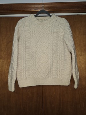 Hand-Made Ivory Pull Over Sweater Good Condition No Stains