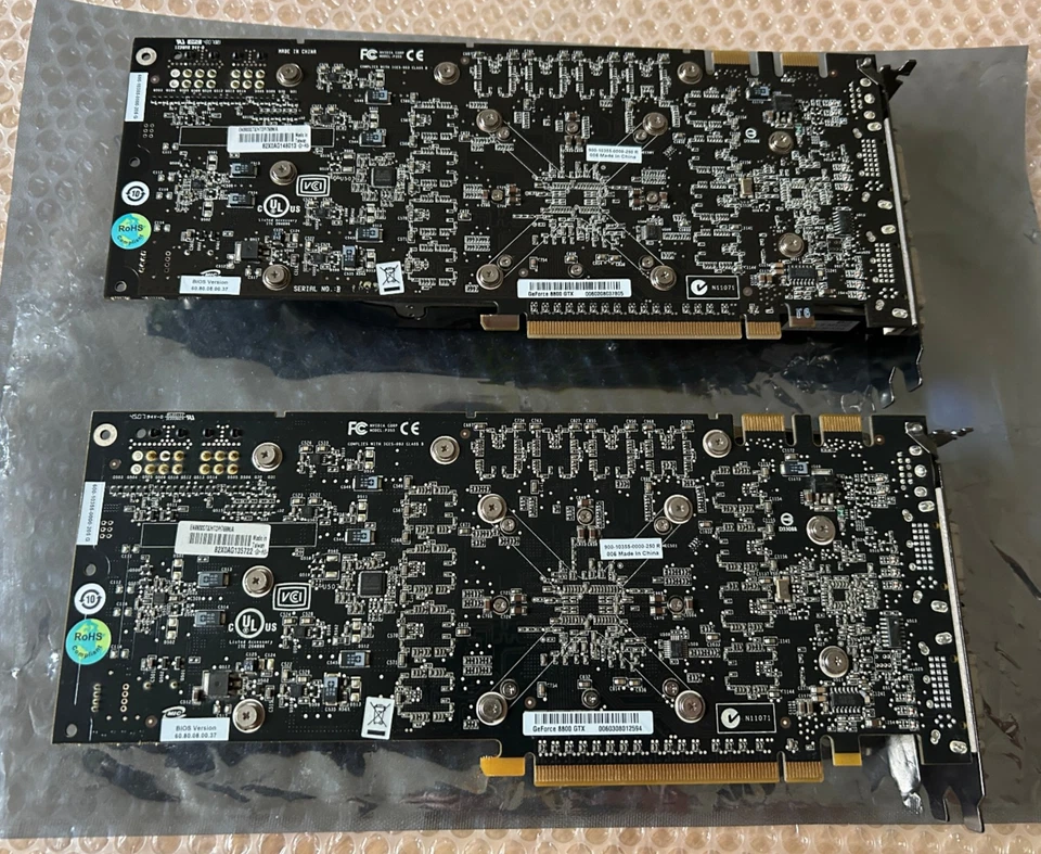 2x ASUS GeForce 8800GTX 768MB GDDR3 PCI-E Graphics Cards Matched Pair SLI - Image 4 of 4