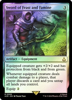 Sword of Feast and Famine *Foil* - ACR - NM - Magic The Gathering - MTG