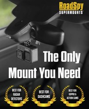 Audi Q7 Radar Detector Dash Cam Phone GoPro Mirror Mount - RoadSpy