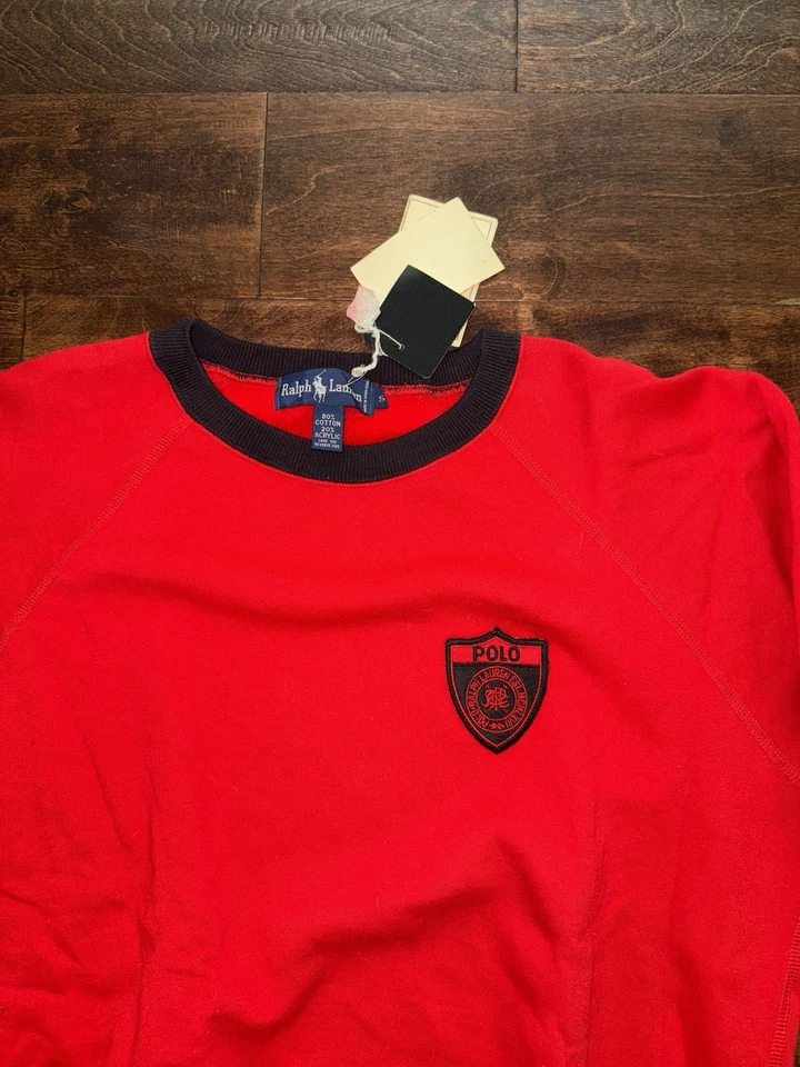 NUEVO CON ETIQUETAS POLO VINTAGE RALPH LAUREN ESTADIO DEPORTIVO ESQUÍ DEPORTISTA ALA P OSO TALLA PEQUEÑA Foto 2 de 3