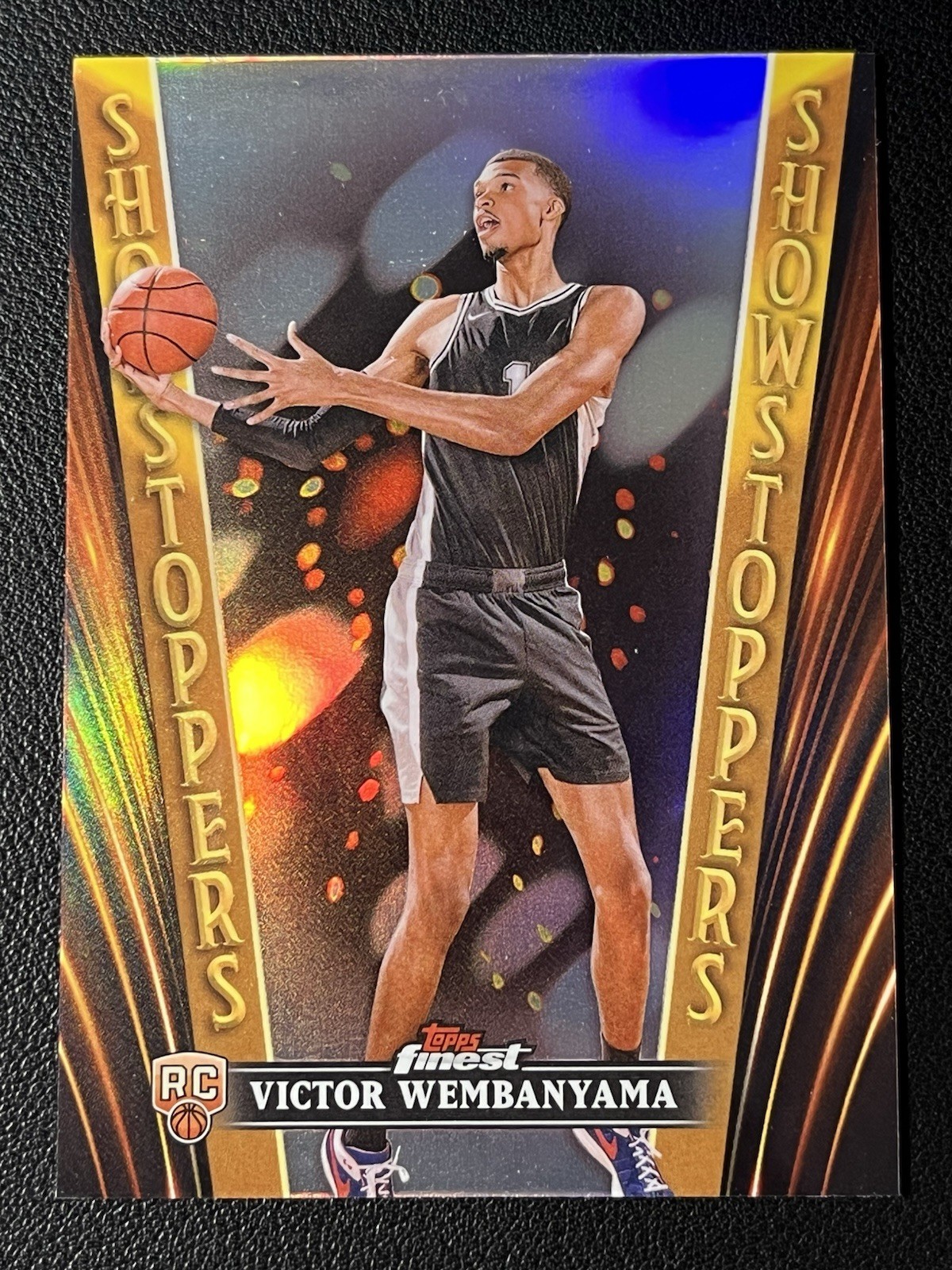 2023-24 Topps Finest Victor Wembanyama RC REFRACTOR Showstoppers #SS-21 Spurs