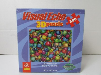 Visual Echo 3D Puzzle Effects 500 Pieces Biedronki Bug Central Royce COMPLETE