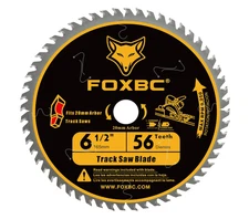 FOXBC 6-1/2in 56T Track Saw Blade 20mm Arbor Plunge Saw 165mm New - READ