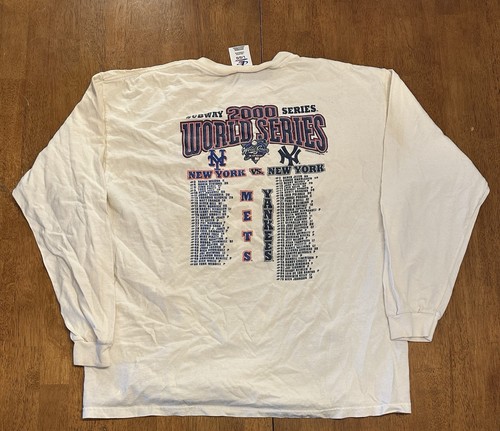 Vintage New York Yankees 2000 World Series Long Sleeve T-Shirt Large Stained - Bild 1 von 8