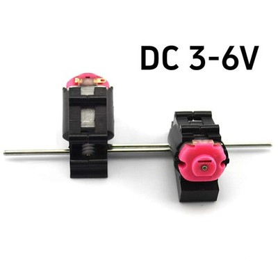 DC 3-6V schräg Micro Schnecke Getriebe Motor Doppelwelle Spielzeug RC Modell DIY