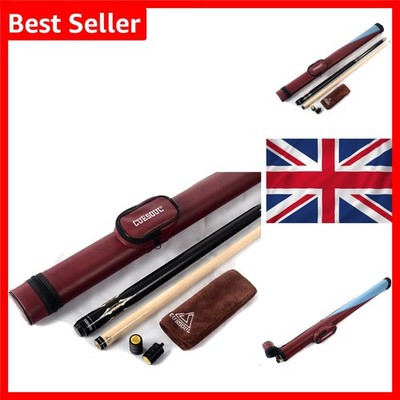 19 Unzen Ahorn Pool Queue Stick 58'' mit Etui & Edelstahlgelenk