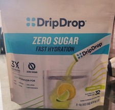 Dripdrop Hydration - Zero Sugar Lemon Lime - Electrolyte Drink Mix Single Serve