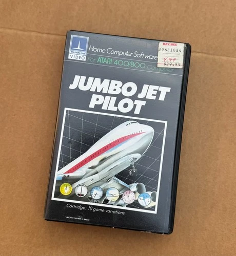 Vintage Atari Computer Video Game Jumbo Jet Pilot 400/800 Complete In Box 1982