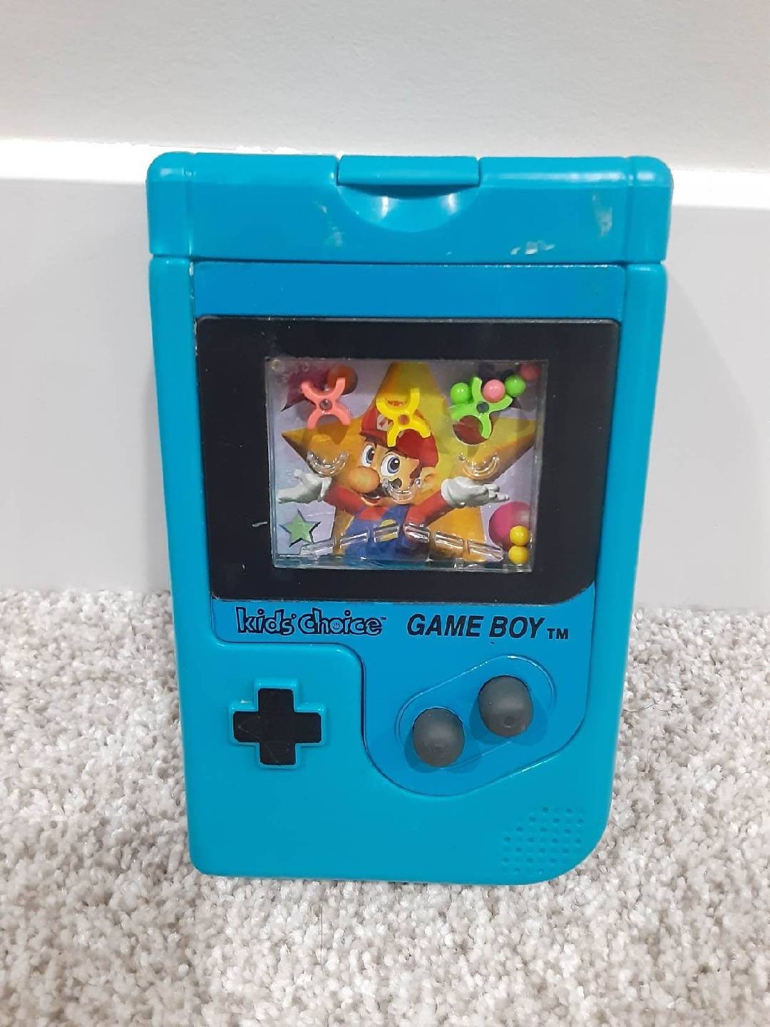 Super Mario Game Boy Bath Bubbles Kid's Choice 1998 Empty Container