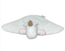 Cloud Island Unicorn Pink White Baby Washcloth /Lovey Terry Cloth