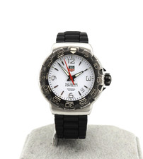 TAG HEUER Formula 1 WAC1111-0 White Dial Men's Watch - New Battery