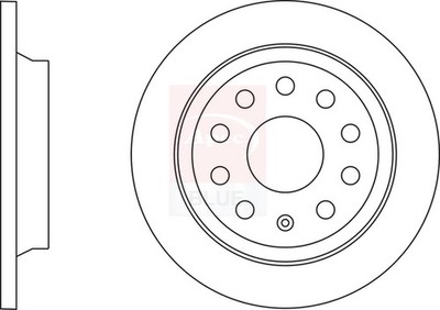 2x Brake Discs Pair Solid fits VW ARTEON 3H, 3H9 1.5 Rear 2017 on 300mm Set New