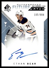 2018-19 SP Authentic Future Watch Auto Ethan Bear RC Auto 105/999 #166