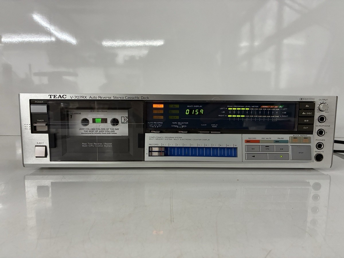 Vintage TEAC V-707RX Stereo Cassette Deck Working Made In Japan | eBay