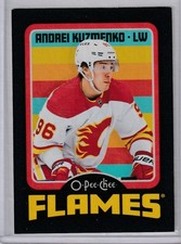 2024-25 OPC Andrei Kuzmenko Black Border #143,  69/100 Calgary Flames mint