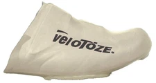 veloToze Toe Cover for Road Cycling Shoes One Size White