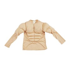 Fake Muscle Suit Shirt Men Comfortable Bodybuilder Chest Shaper for New Year