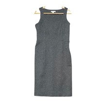 New York & Company Grey Sleeveless Sheath Dress Size 2 Stretch Career Workwear