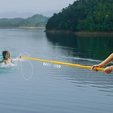 Pool Rescue Hook Swimming Pool Emergency Water Telescopic Rescue Hook w/Pole