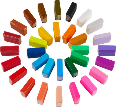Polymer Clay Kit, Mini Modeling Clay Set for Kids/Beginners/Artist, 32 Colors