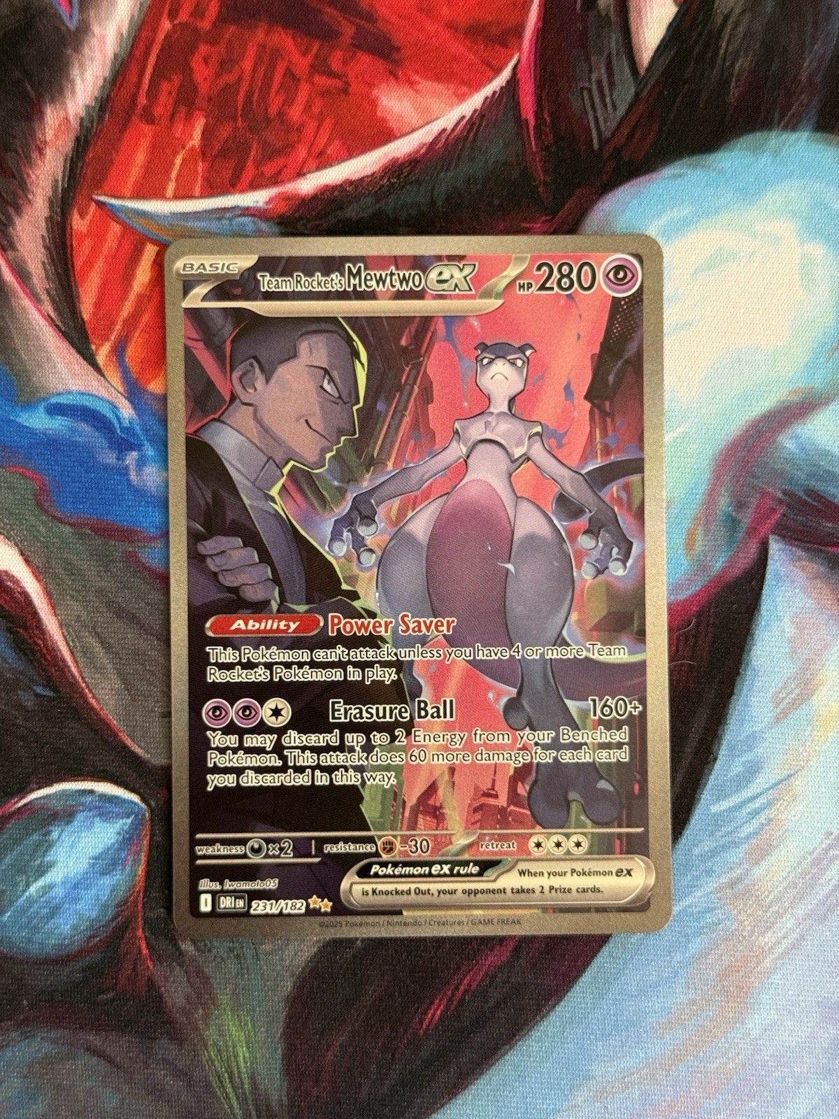 Pokemon Destined Rivals Team Rocket’s Mewtwo ex 231/182