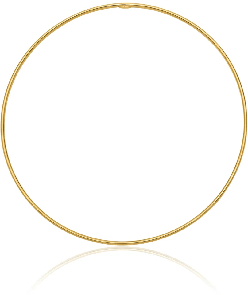 10K Solid Yellow Gold 1.5mm Slip On Bangle Bracelet - Image 2 of 4