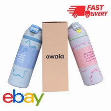 Owala Tied And True Blue/Pink Bows 32 Oz Freesip Urban Outfitters - Authentic.