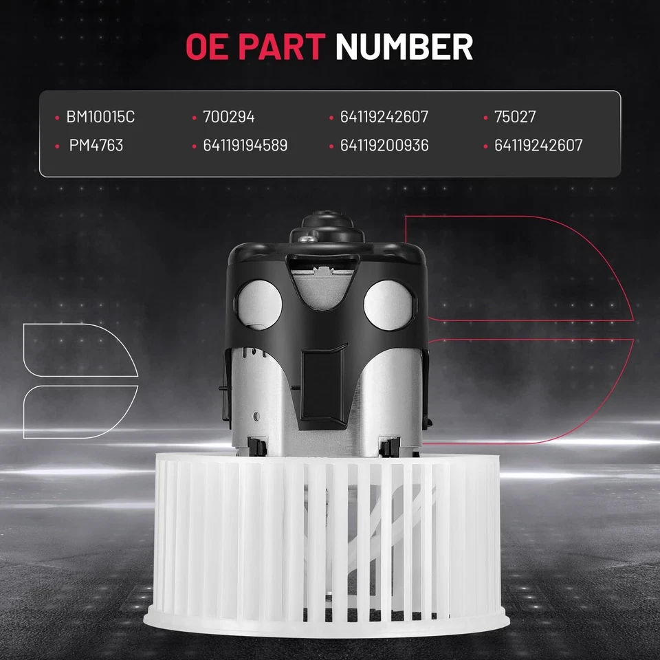 A/C Heater Blower Motor For BMW 528i xDrive 535i 535d 550i 640i 650i 740i 750i Foto 4 de 4