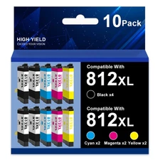 T812 XL 812XL Ink Cartridge for Epson WorkForce WF-7840 WF-7820 WF-7310 EC-C7000