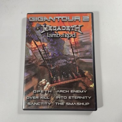 Gigantour 2 (DVD, 2006) Megadeth Lamb of God Opeth Arch Enemy Overkill Sanctity