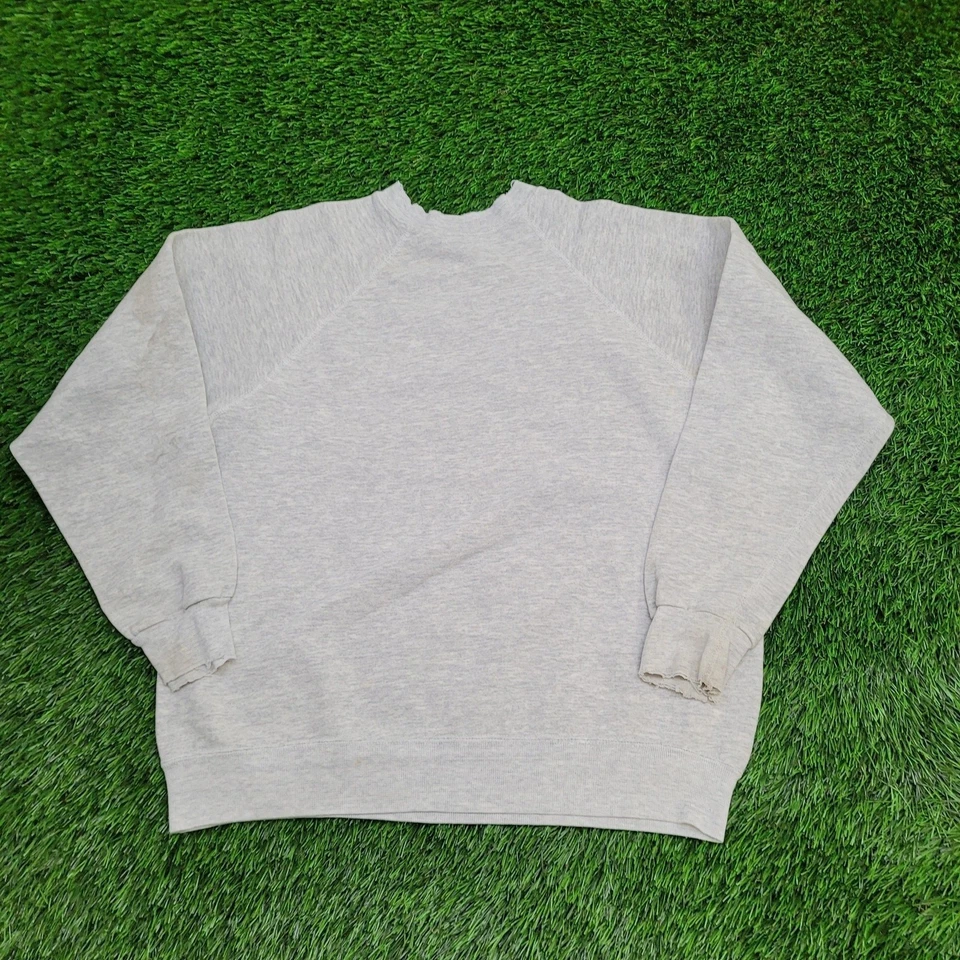 Sudadera De Colección Años 80 US Air-Force Mujer Grande 21x22 Gris Foto 2 de 4