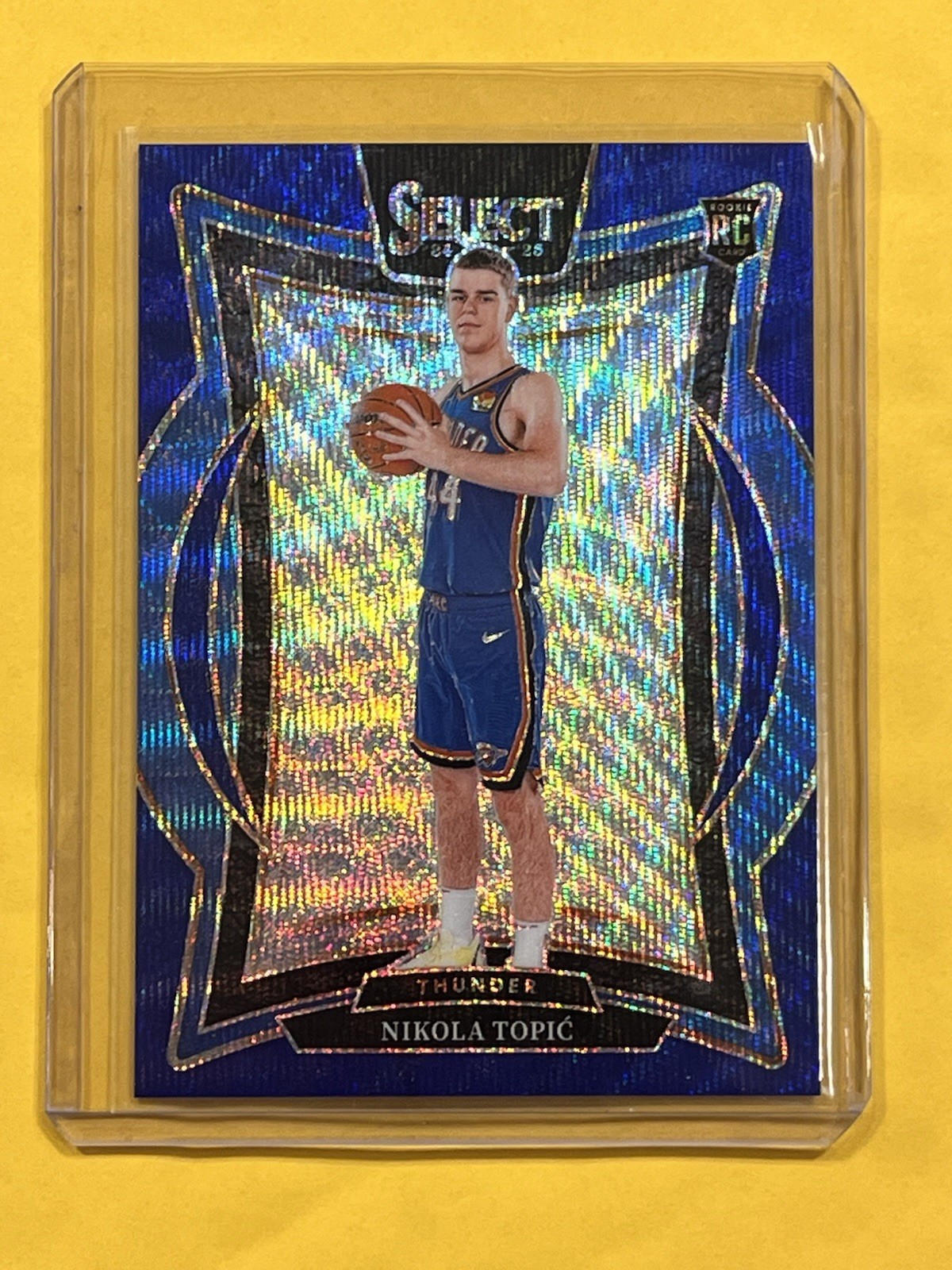 NIKOLA TOPIC 2024-25 Select Wave Blue Prizm Rookie Concourse Card # 59/75
