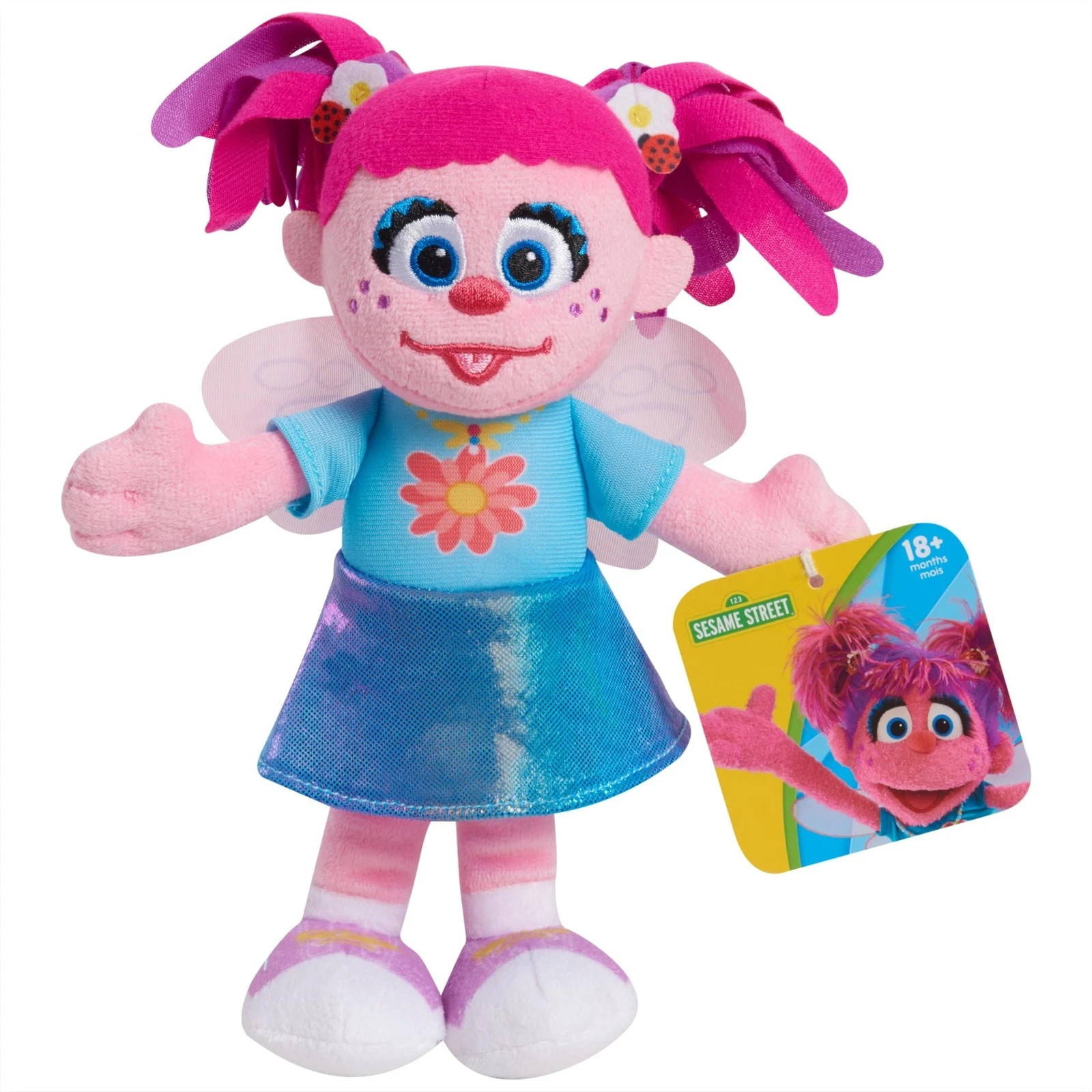Sesame Street Friends Abby Cadabby Plush Toy 8 Inch Soft Hug