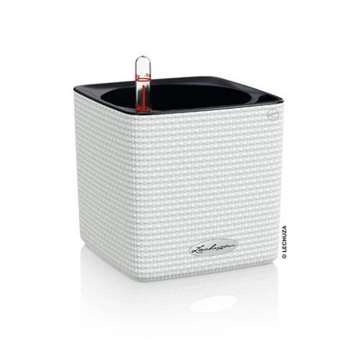 Lechuza Kräutertopf CUBE Color 14 weiß 14x14x14 cm   Pflanzgefäße