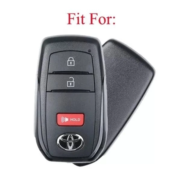 Fit TOYOTA Prius GR Corolla Cross 4Runner Tacoma 3 button Silicone Key Fob Cover - Изображение 2 из 4