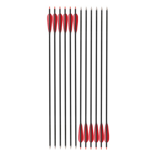 33" Archery Carbon Arrows ID6.2mm Natural Feathers Recurve Compound Bow Shooting - Picture 5 of 15