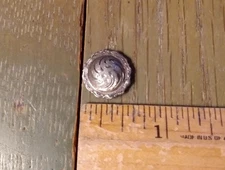 Vintage 5/8" Silver Plated Pico Chicago Screw Bridle Rein Headstall Concho