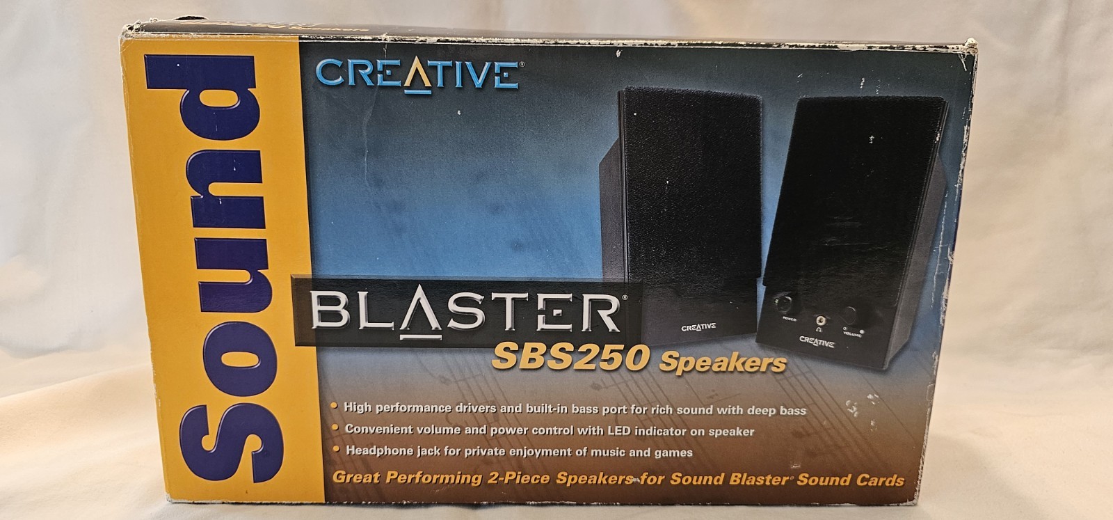 Creative Labs Sound Blaster SBS250 Computer PC Desktop Speak