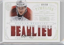 2013-14 Panini National Treasures Rookie Timeline Prime /50 Nathan Beaulieu RC